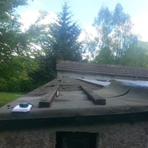 Roof maintenance work